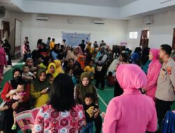 Peringati Hari Bhayangkara ke-77 Polres Konsel Gelar Vaksinasi Covid dan Posyandu Stunting