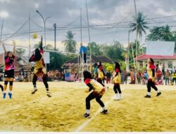 Tim Ariano Putri Taklukan Ivoska Dengan Skor Telak 3-0, di Penyisihan Open Turnamen Volly Ball Ruksamin Cup I