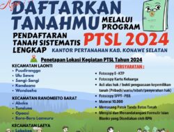 Kantor Pertanahan Konsel Galakkan Program PTSL Tahun 2024