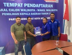 Ilham Hamra Resmi Mendaftar sebagai Calon Wali Kota Kendari di Partai Demokrat