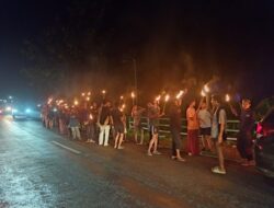 Desa Tokowuta Konut Gelar Pawai Obor Malam Takbiran