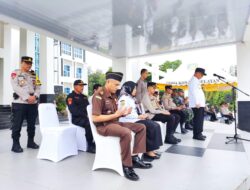 Bupati Konsel Pimpin Apel Gelar Pasukan Ketupat Anoa Pengamanan Hari Raya Idul Fitri 2024