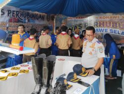 Stand Pameran Dipadati Anak Pramuka, Dishub Konsel Edukasi Pemahaman Rambu Lalu Lintas dan Keselamatan Berkendara