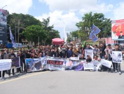 Forum Bersama Jurnalis Sulawesi Tenggara Gelar Aksi Demonstrasi Penolakan Pasal Kontroversi RUU Penyiaran