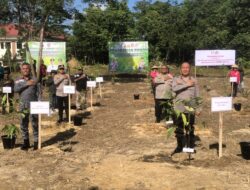 Polda Sultra dan Pemda Konawe Selatan Tanam Pohon di HUT Bhayangkara ke-78