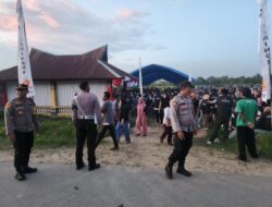 Polda Sultra dan Polsek Mowila Lakukan Pengamanan Kampanye Cagub Sultra 2024