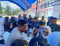 Jaga Kestabilan Harga Pangan di Konsel, Bupati Irham dan Wabup Wahyu Jual Beras di Konda