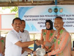 Dinas Perikanan Konawe Selatan Salurkan Bantuan Bibit Ikan untuk Lapas Kelas II A Kendari