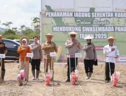 Dukung Swasembada Pangan 2025, Wabup Wahyu Imran Hadiri Penanaman Jagung Serentak di Desa Lamomea