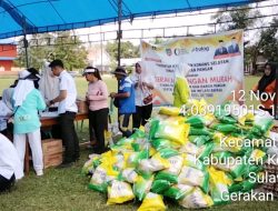 Peringati HKN, Dinas Ketapang Gelar GPM di Ranomeeto Salurkan 2 Ton Beras,Gula,Minyak dan Telur