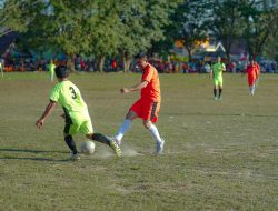 Cetak Dua Gol, Bupati Irham Kalenggo Bawa Garuda Konsel Taklukkan, PS APDESI Laeya
